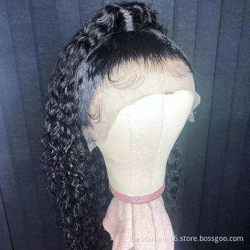 Wholesale Deep Wave HD Full Lace Wigs Human Hair Lace Front Peruvian Virgin Hair 360 Lace Front Wigs for Black Women